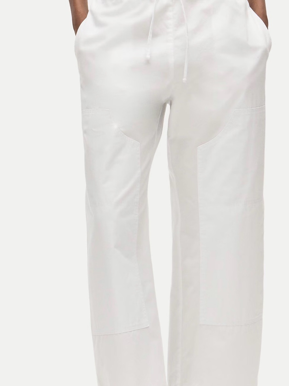 J. Crew White Petite Luna pant in cotton poplin - Picture 5 of 7